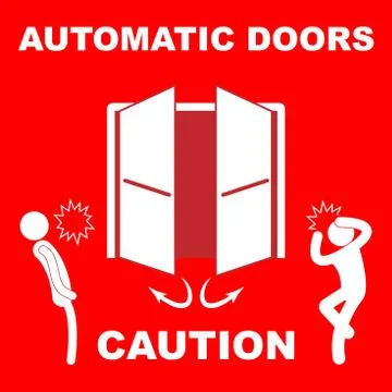 Automatic doors Stock Illustration