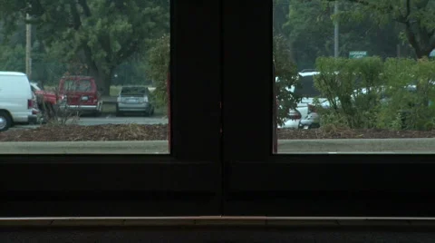 Automatic doors opening for suitcase Stock Footage