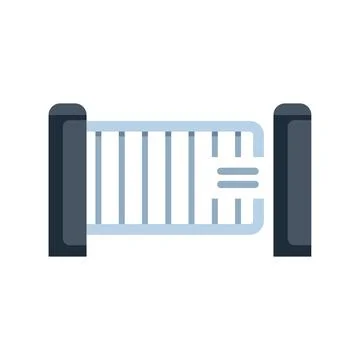 Automatic double security turnstile gate access control system for the metr.. Ilustración de archivo