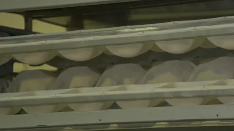 Automatic dough kneading process in a bakery Stock Footage 236058871