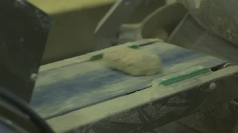 Automatic dough kneading process in a bakery Stock Footage 236059741