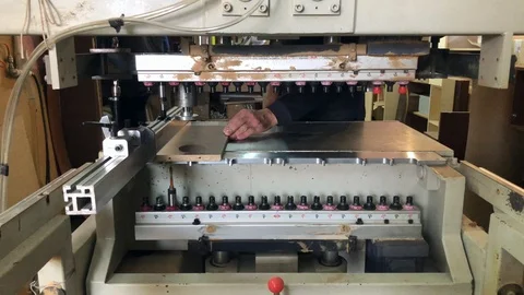 Automatic drilling machine Stock Footage 106341397