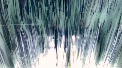 Automatic drive through car wash Stock Footage 247774012
