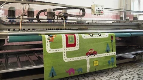 Automatic dry cleaning of carpets Video stock 151649074