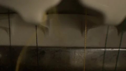 Automatic embroidery machine operates in sewing workshop Video stock 143028619