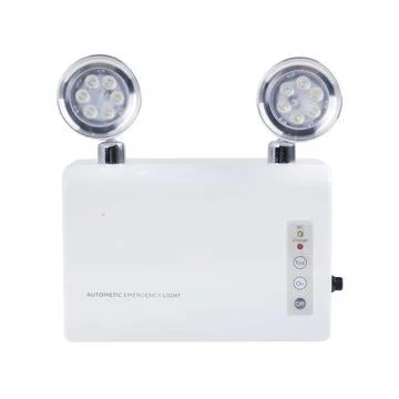 Automatic emergency light isolated on white background 스톡 사진