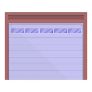Automatic entry door icon, cartoon and flat style Illustrazione stock