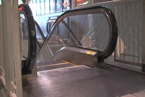 Automatic escalators - seamless looping Stock Footage 793012