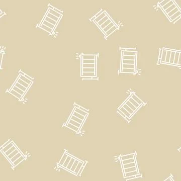 Automatic fence gate line seamless pattern Stock Illustration