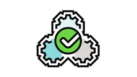 Automatic function color icon animation 스톡 동영상 326115500