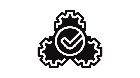 Automatic function glyph icon animation Stock Footage 326141398