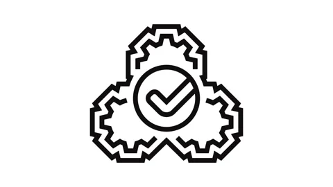 Automatic function line icon animation 스톡 동영상 326122716
