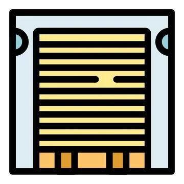 Automatic garage door closing, providing security and convenience to modern.. イラスト素材