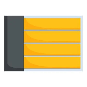 Automatic garage door closing with remote control Illustrazione stock