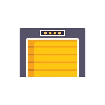 Automatic garage door closing with security system in flat design Stock Illustration
