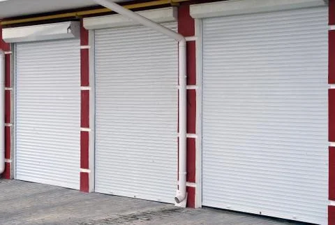Automatic garage door Stock Photos