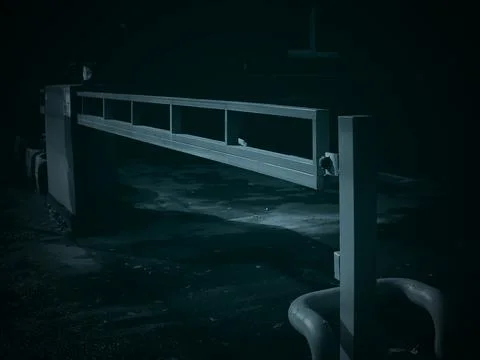 Automatic gate barrier Foto stock