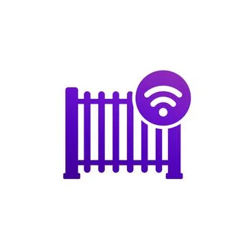 Automatic gate icon, vector design Illustrazione stock