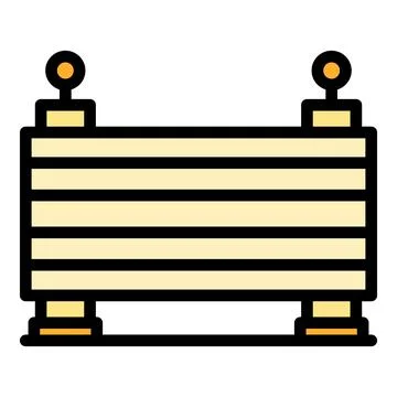 Automatic gate tool icon vector flat Illustrazione stock