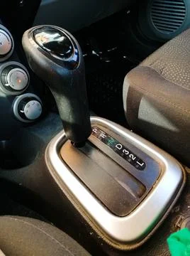 Automatic gear handle Stock Photos