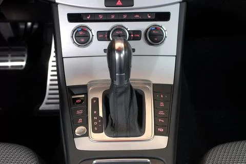 Automatic gear shift handle Foto stock