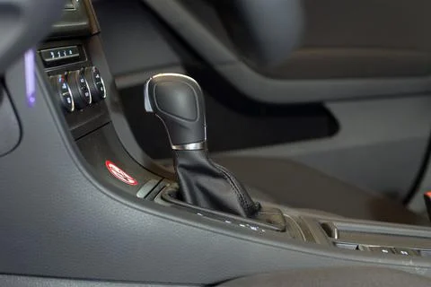 Automatic gear shift handle Foto stock