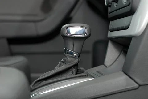 Automatic gear shift handle Fotos Stock