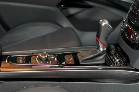 Automatic gear shift handle Fotos Stock