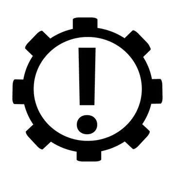 Automatic gearbox warning indicator of gearbox or transmission malfunction Stock Illustration