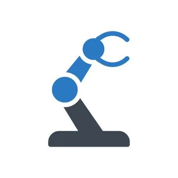 Automatic glyph color icon Stock Illustration