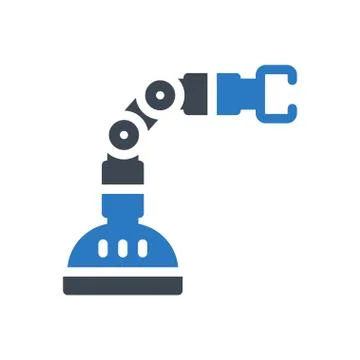 Automatic glyph colour icon Stock Illustration