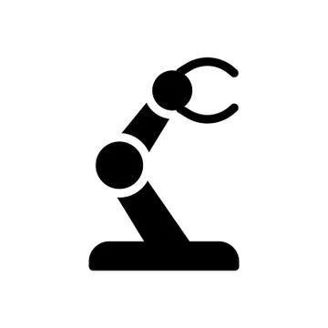 Automatic glyph flat icon 库存插图
