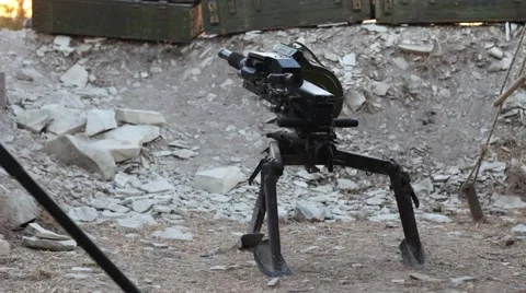 Automatic Grenade Launcher Vídeo Stock 67585386