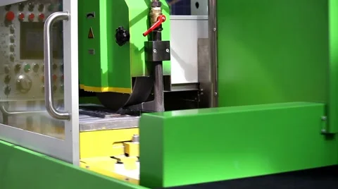 Automatic grinding machine, close up process Stock Footage 59621798