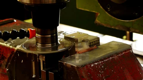 Automatic Grinding Machine Stock Footage 27623583