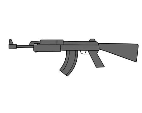 Automatic gun Stock-Illustration