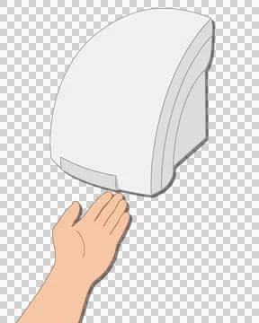 Automatic Hand Dryer Stock Illustration