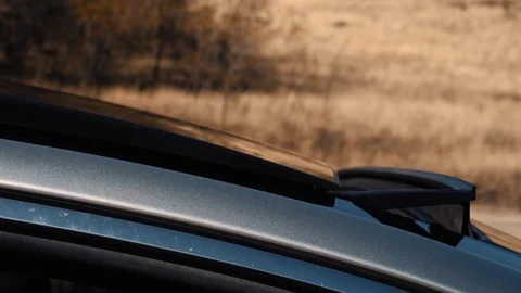 Automatic hatch opening in a car Stock Footage 118211703