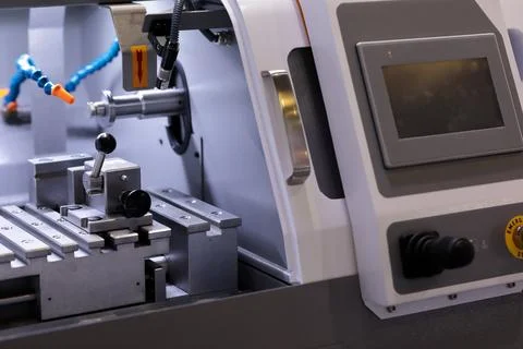 Automatic high speed precision cut-off machine Stock Photos