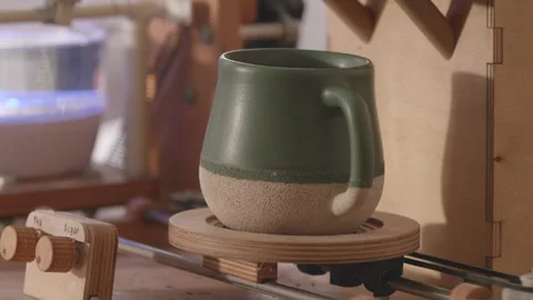 An automatic home-made tea machine prepares a cup of tea 库存影片 233606965