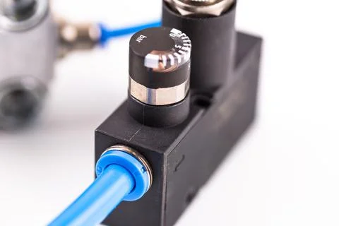 Automatic Hydraulic Industrial Injection Valve System Stock Photos