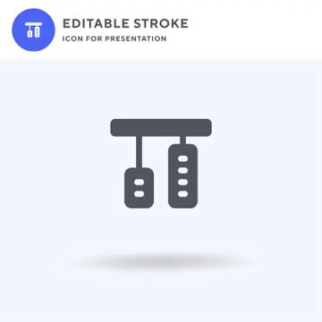 Automatic icon vector, filled flat sign, solid pictogram isolated on white, logo Stock Illustration