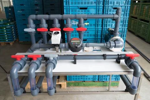 Automatic irrigation system Stock Photos