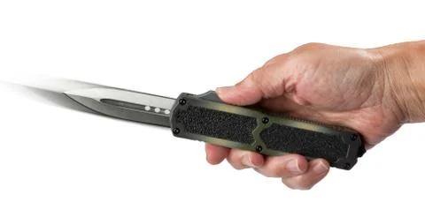 Automatic Knife onened. Stock Photos