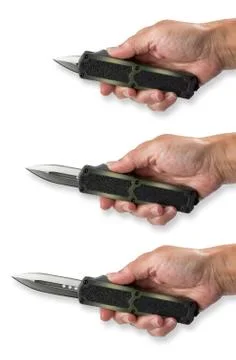 Automatic Knife Showing it Open. Stock Photos