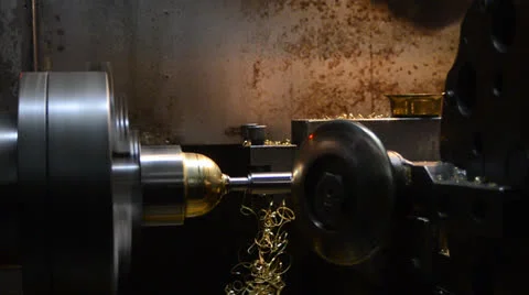 Automatic lathe. Stock Footage 23226395
