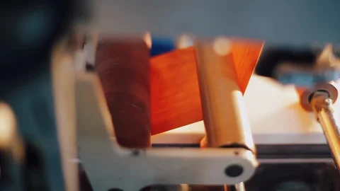 Automatic line in Factory for UPVC windows and doors production. Vidéo 129383899