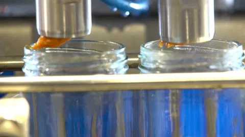 Automatic Line for Processing of Canned Vegetables. Video stock 133107739