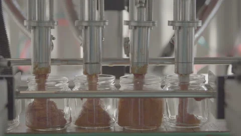 Automatic Line for Processing of Canned Vegetables.  Stock Footage 167419296