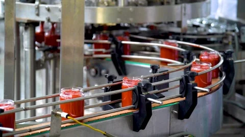 Automatic Line for Processing of Vegetables Stock Footage 165777259